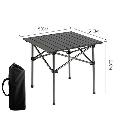 Aluminium fold camping - aluminium, up