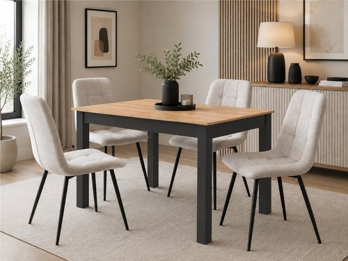 Extending dining table - extending,