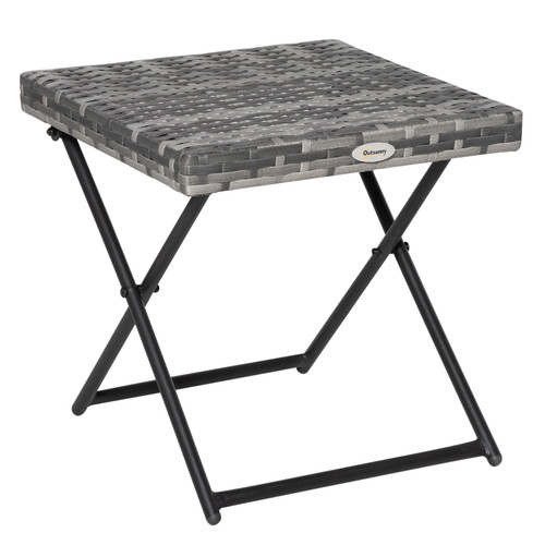 Small folding square rattan - small,
