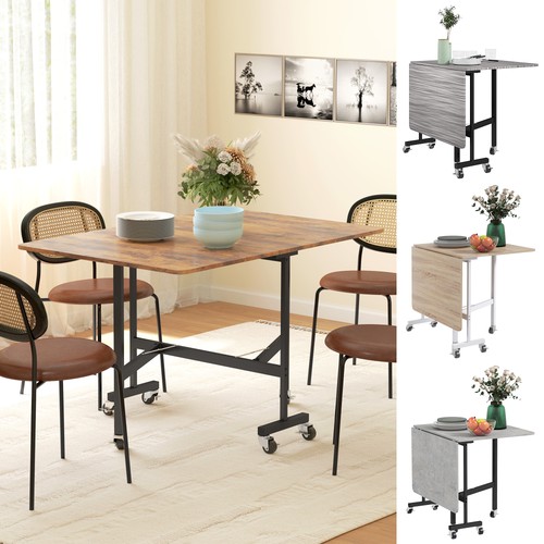 Drop leaf table with rolling - with,