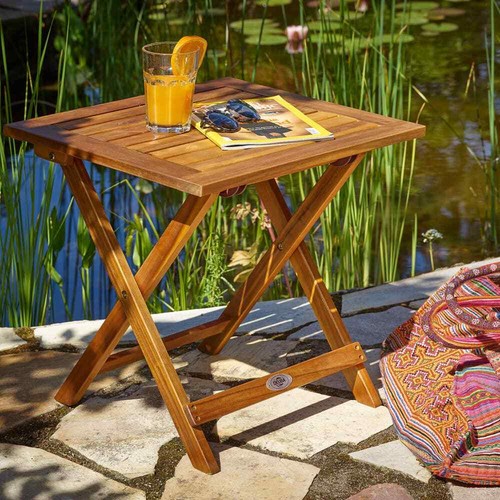 Wooden garden table - table, small